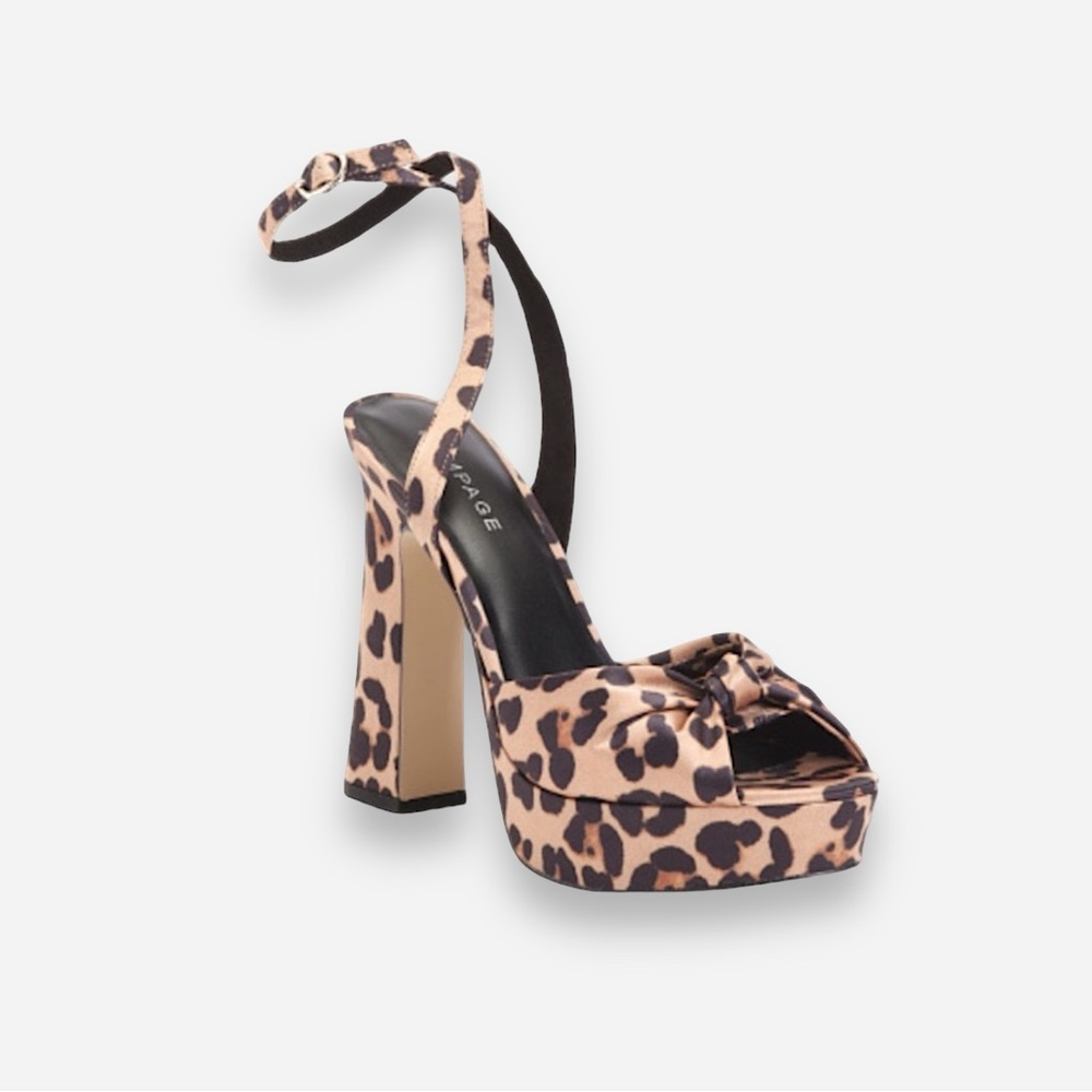 🌸New🌸 Rampage Platform Dress Heel Size 8.5 Leopard NIB